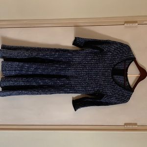 Nic +Zoe dress, medium, blue, light blue and black.